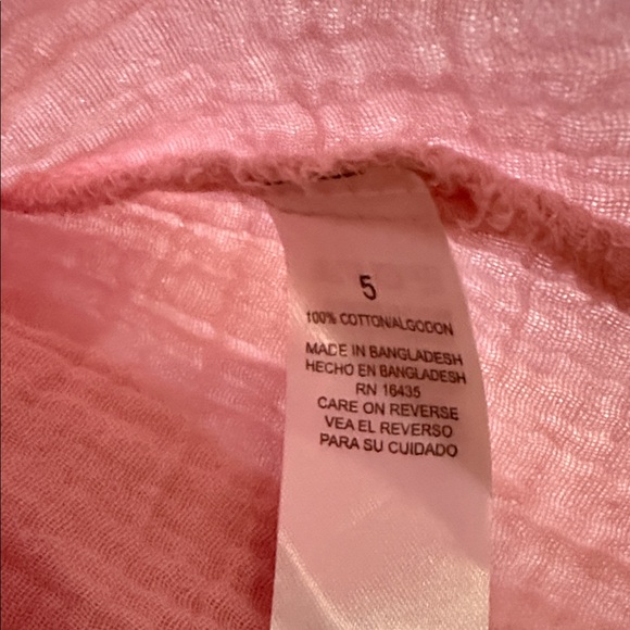 Pink Ruffled Button-Down Dress - Picture 4 of 6